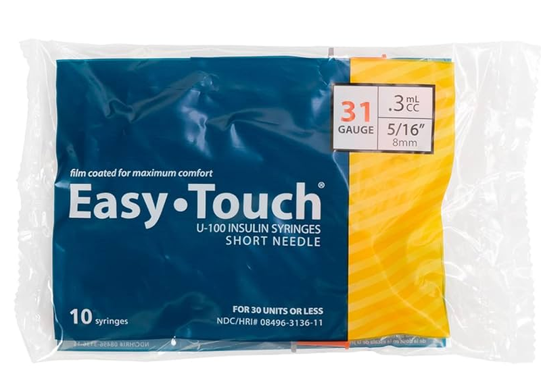 Easy Touch Insulin Syringes (10 Pack)